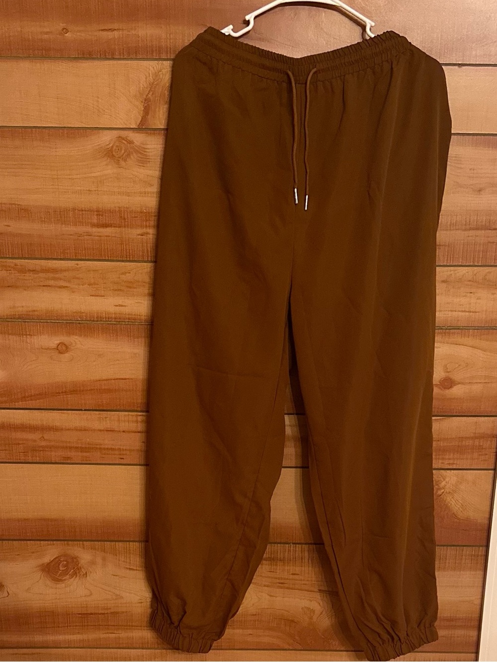 SHEIN Dressy Jogger Pants - Rust Brown